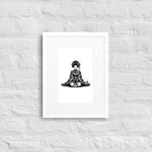 Póster mate enmarcado con paspartú “Guilty Love” ACT-002 por Takiru Osaru